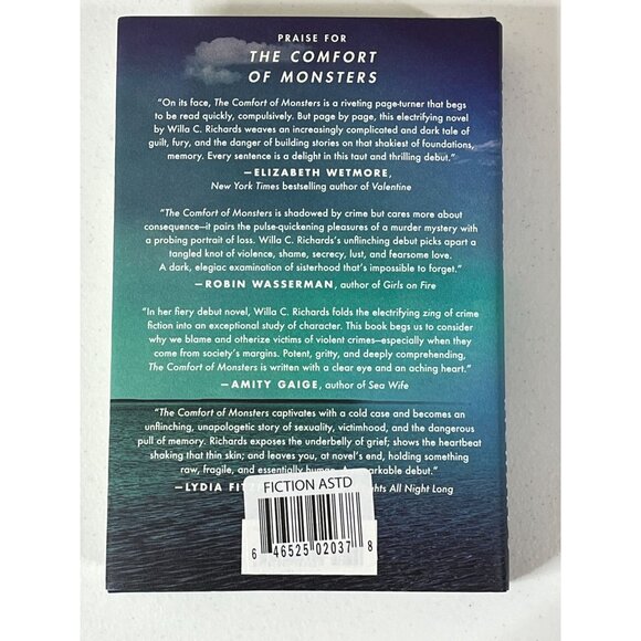 The Comfort of Monsters Willa C Richards Hardcover Literary Fiction Novel - Picture 6 of 6